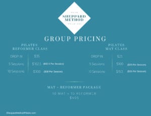 Pilates pricing